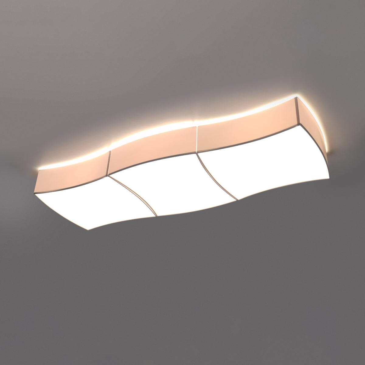 Square Ceiling Light Soft 3 white