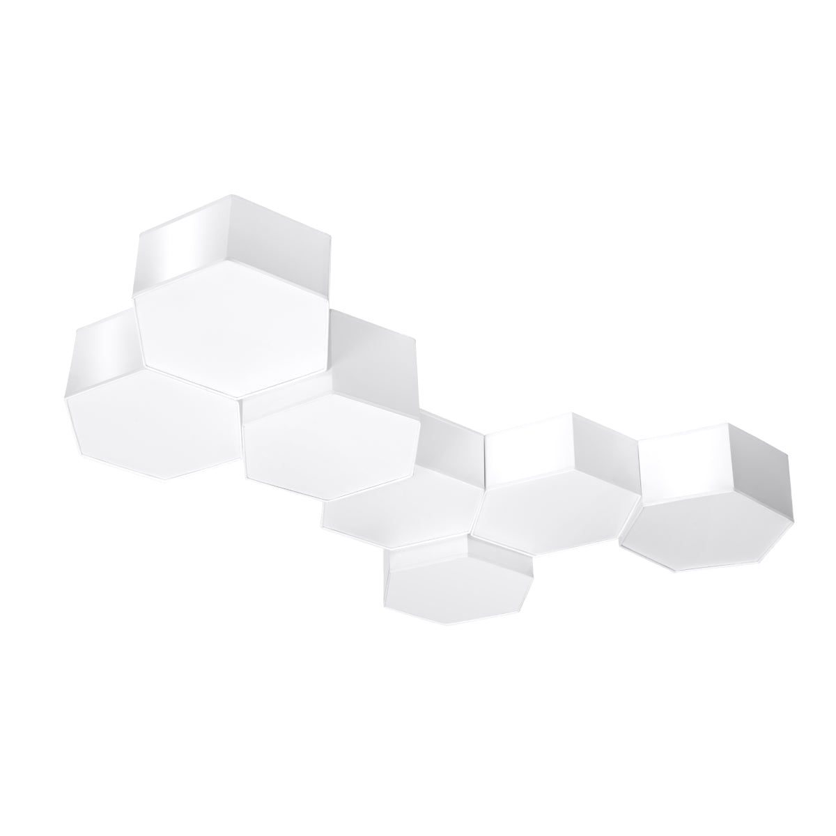 Plafonnier Hexagonal Pure 11 blanc