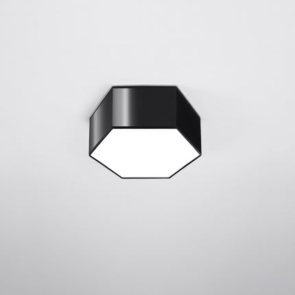 Pure 13 Hexagonal Ceiling Light Black