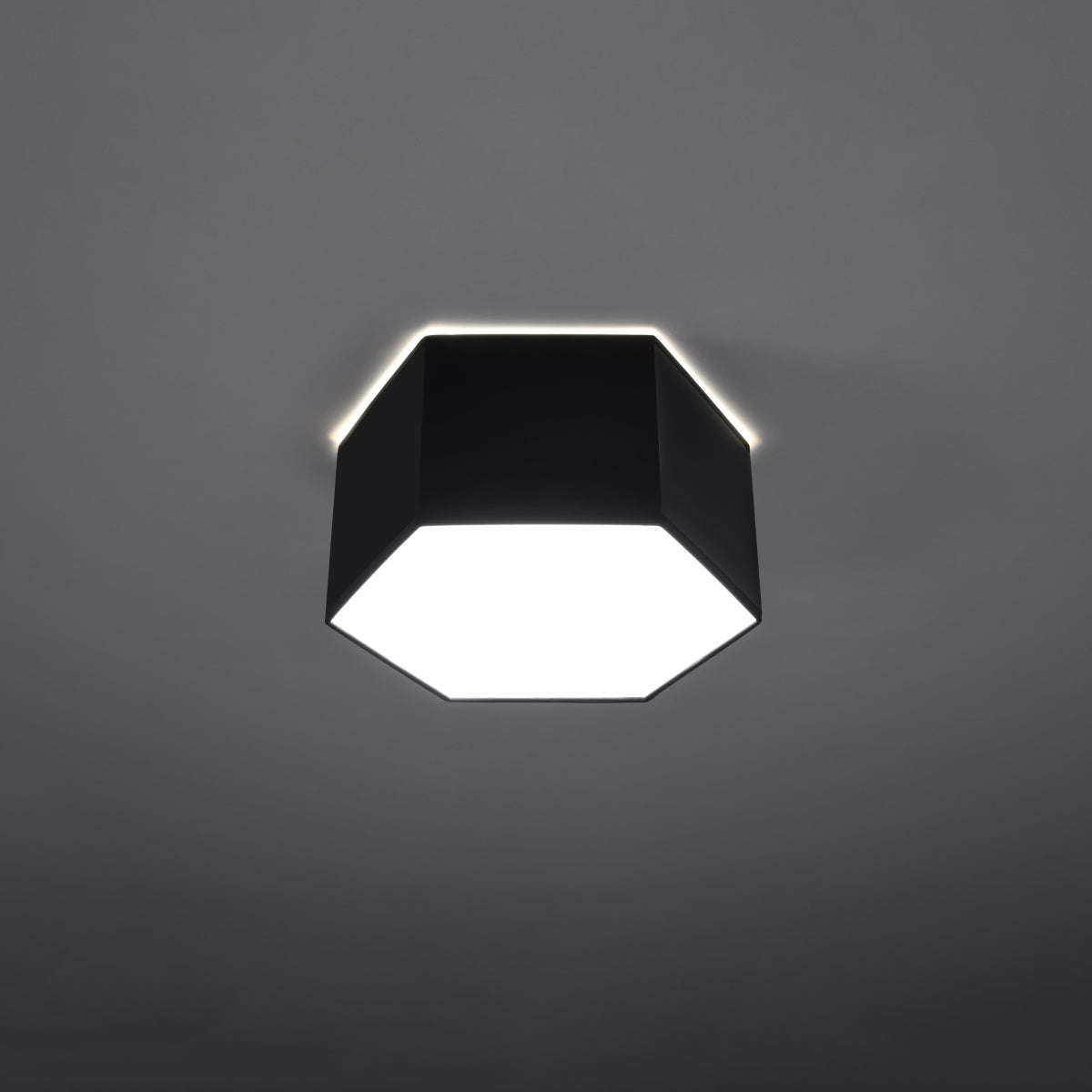 Plafonnier Hexagonal Pure 15 noir