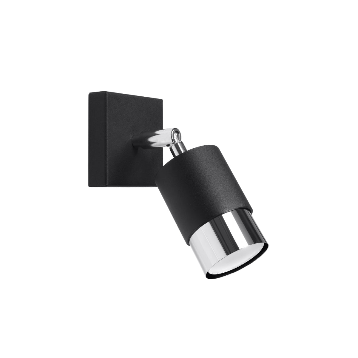 NERO black/chrome wall light