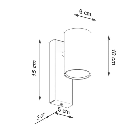 Black Linear Wall Light
