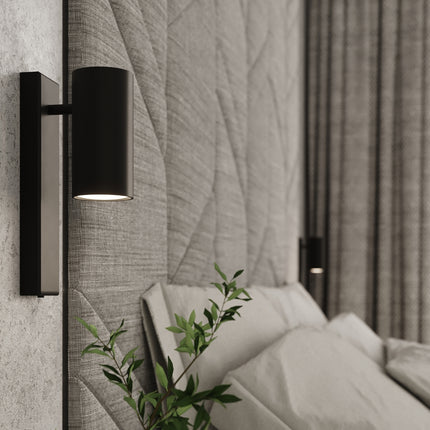 Black Linear Wall Light
