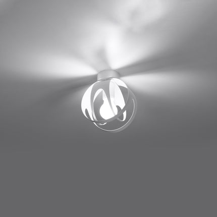 Plafonnier Lotus Moderne blanc