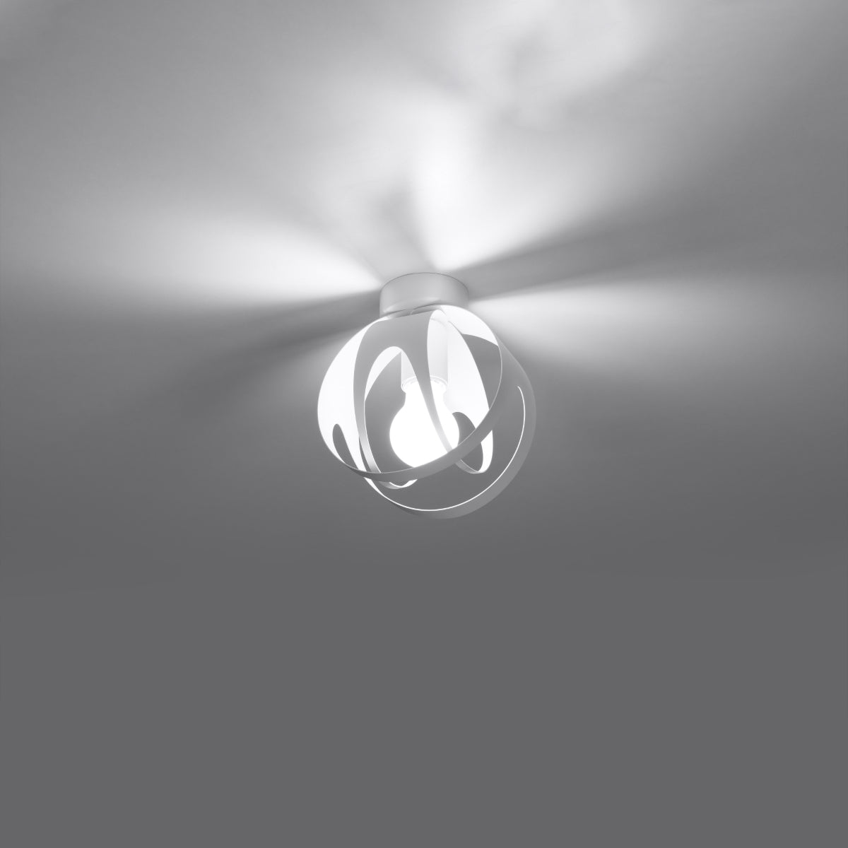 Modern white Lotus ceiling light