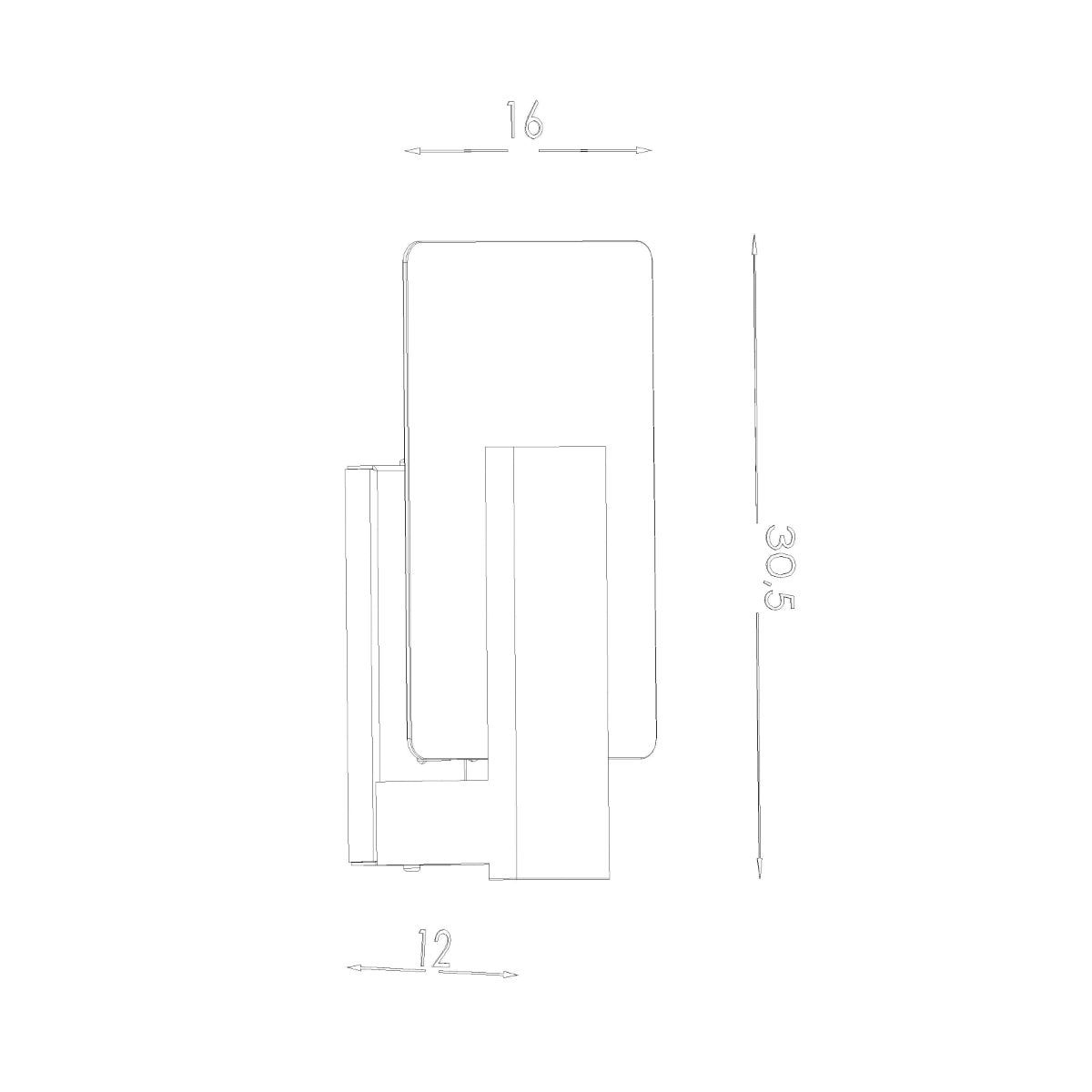 Applique LAPPO en bois naturel