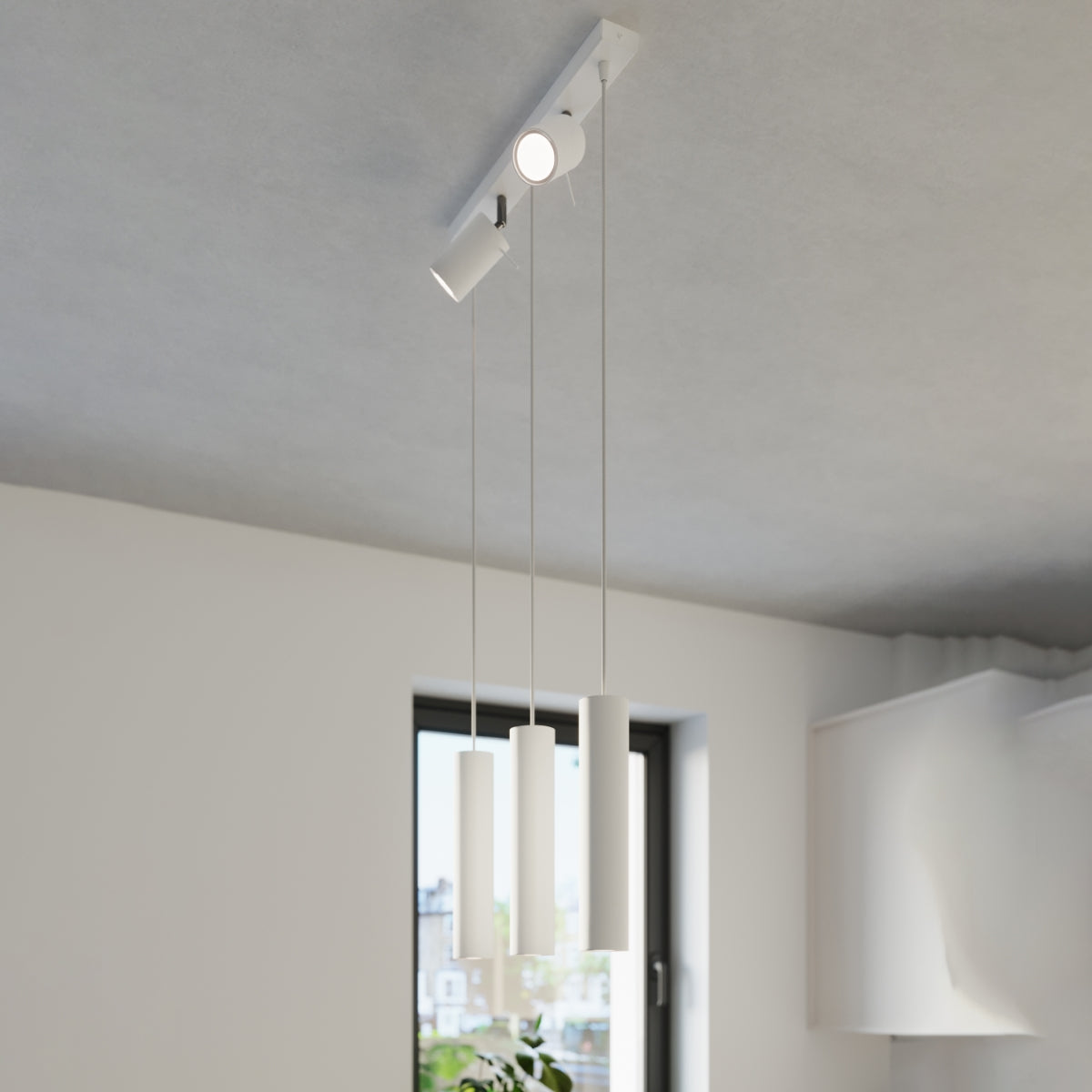 Lampe suspendue Directionnelle 3 LED blanc