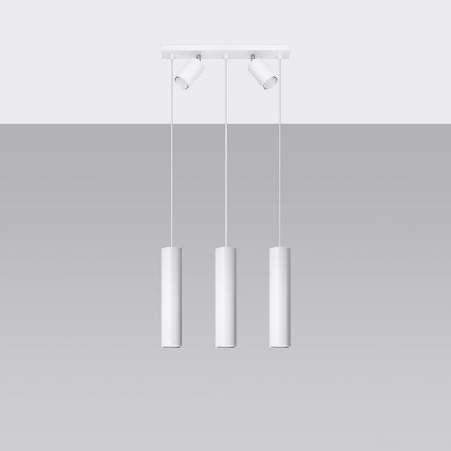 Richtungsabhängige Hängelampe mit 3 weißen LEDs