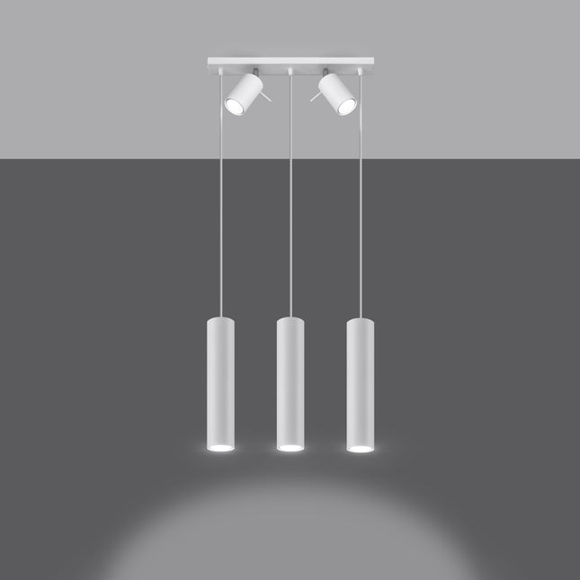 Richtungsabhängige Hängelampe mit 3 weißen LEDs