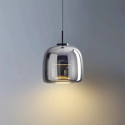 Elegante nordische LED-Pendelleuchte aus Glas