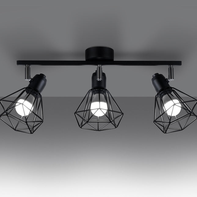 Plafonnier Ajustable LED 3 noir