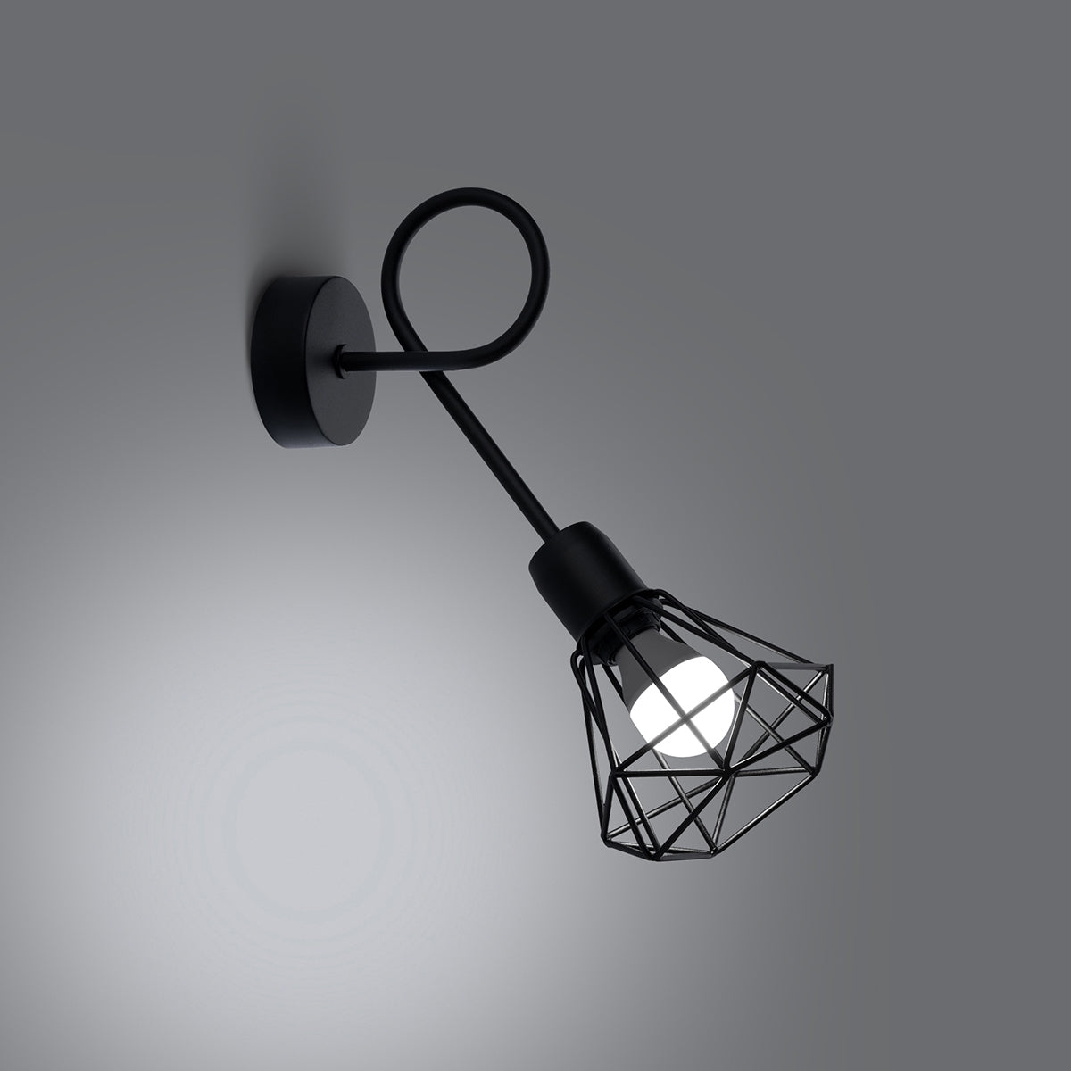 Applique Lampe Ajustable Murale LED Noir