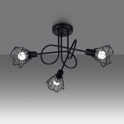 Lustre Ajustable LED 3S noir