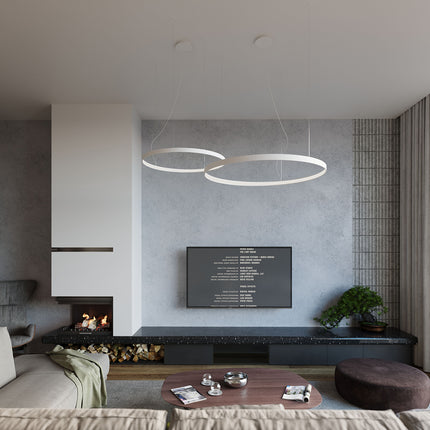 Lustre Anneau Solis 110 blanc 4000K