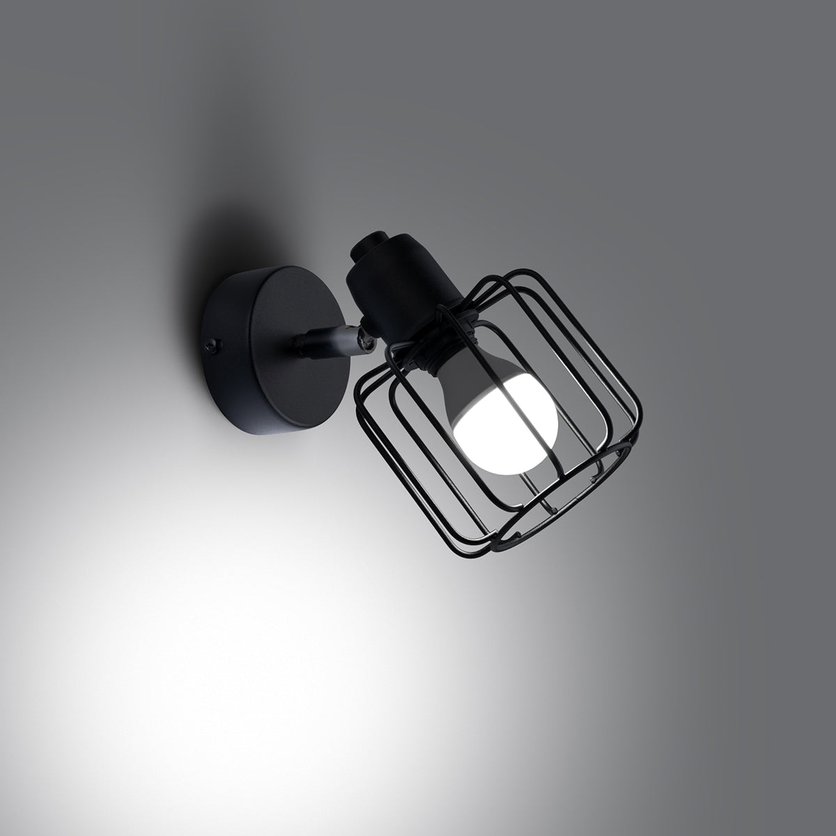 Applique Cage Orientable LED Noir