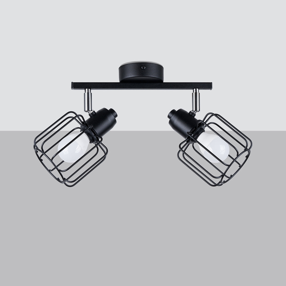 Adjustable Cage Ceiling Light 2 black