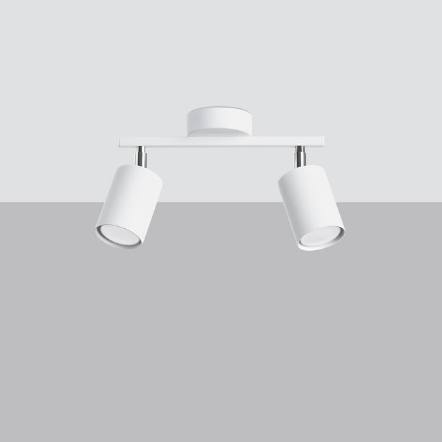 Plafonnier Focus Moderne 2 blanc