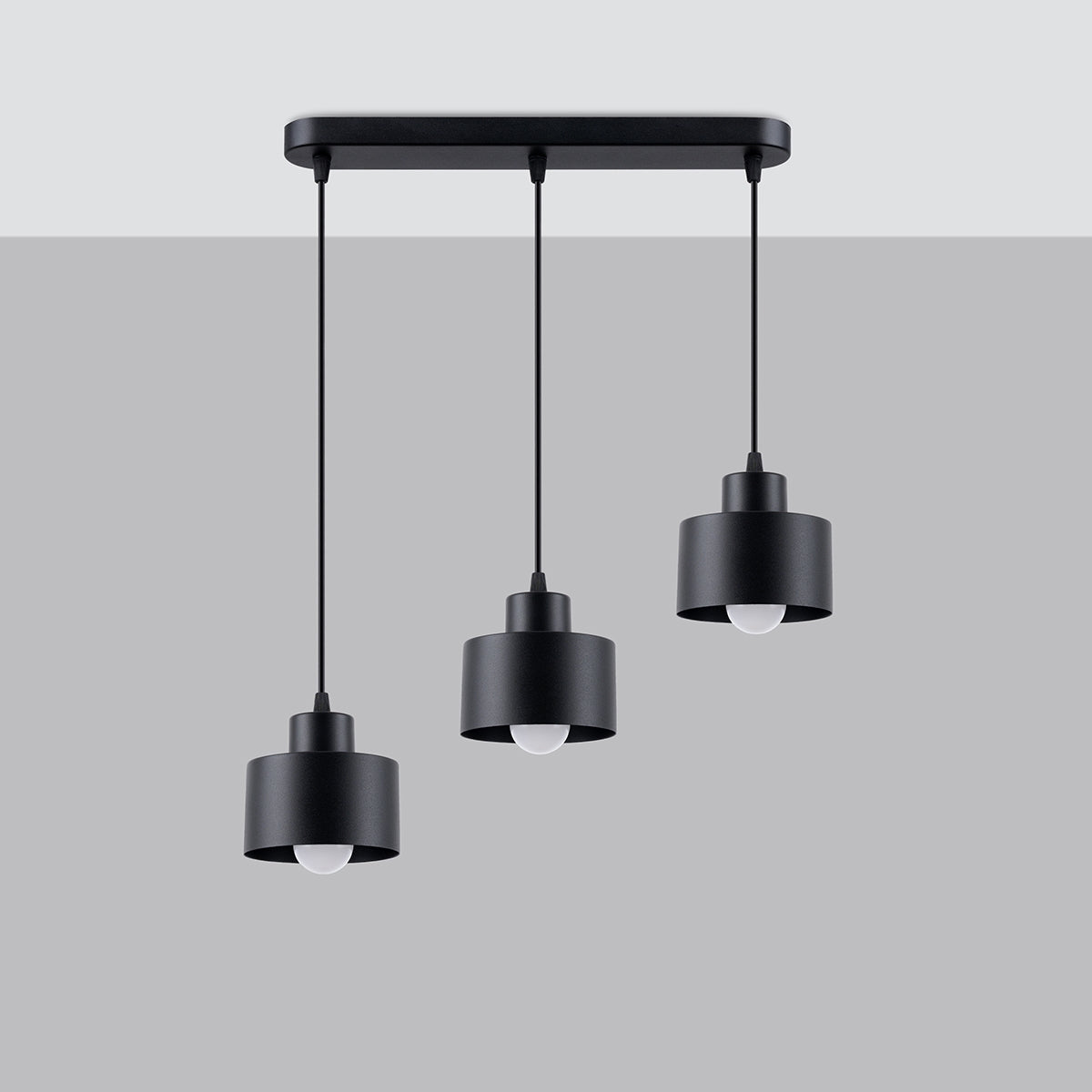 Lampe suspendue Cloche Design 3 noir