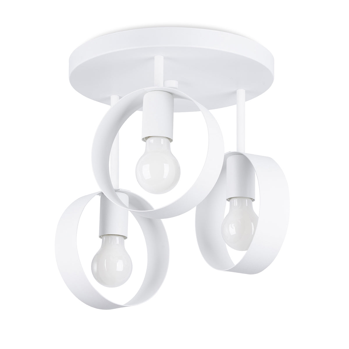 Cyclone 3 white ceiling light