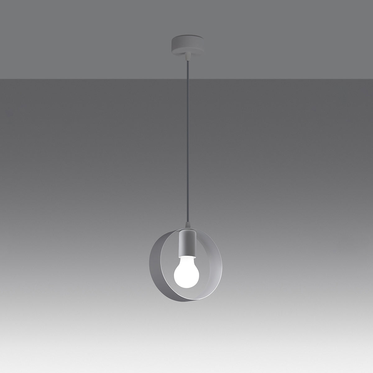 Cyclone 1 white pendant lamp