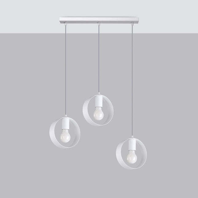 Lampe pendante Cyclone 3 blanc