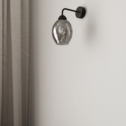 Hollow Glass Chandelier 5 black