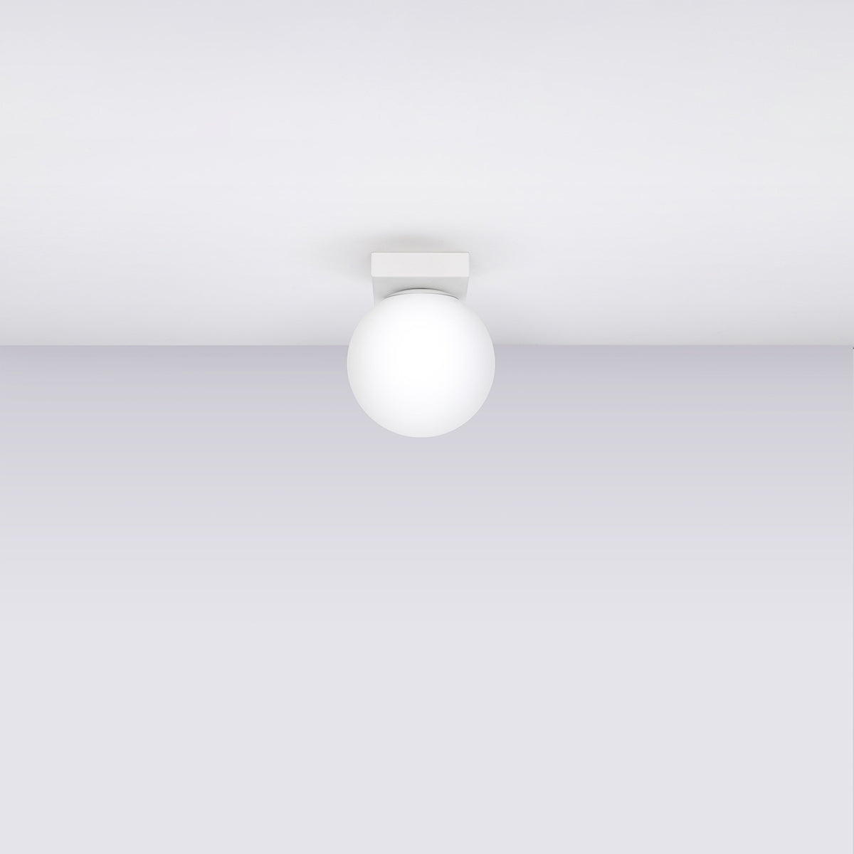 Solis White Globe Ceiling Light