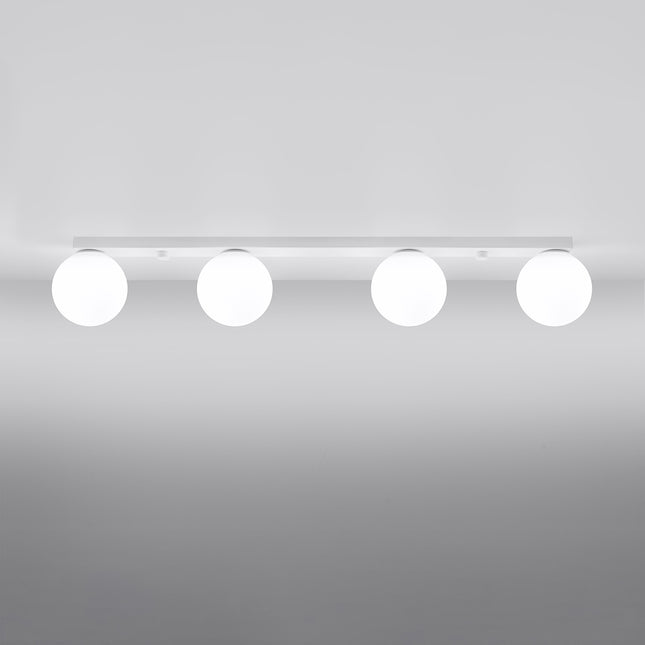Plafonnier Globe Solis 4 blanc