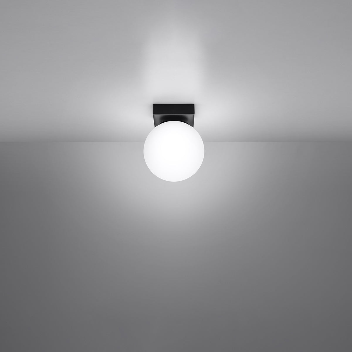 Solis Globe Ceiling Light Black