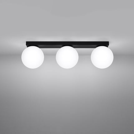 Plafonnier Globe Solis 3 noir