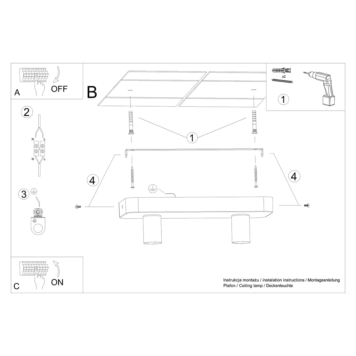 Modulo Industrial Ceiling Light 2