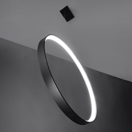 Lampe suspendue Anneau Solis 55 noir 4000K