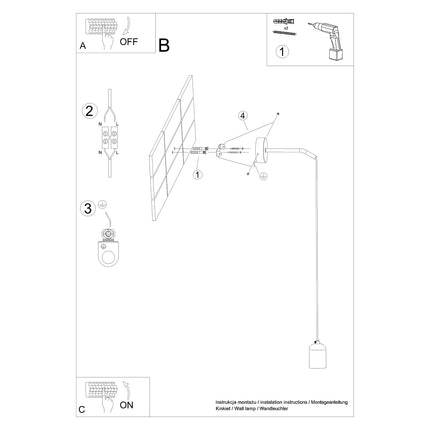 Wandleuchte aus edlem Beton