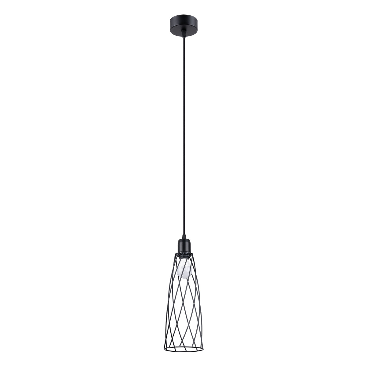 Lampe suspendue Cage Moderne 1 noir