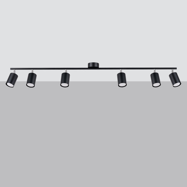 Plafonnier Focus Moderne 6L noir