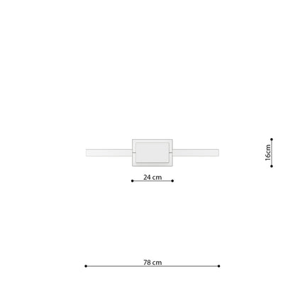 Lampe suspendue Anneau Solis 78 blanc 4000K