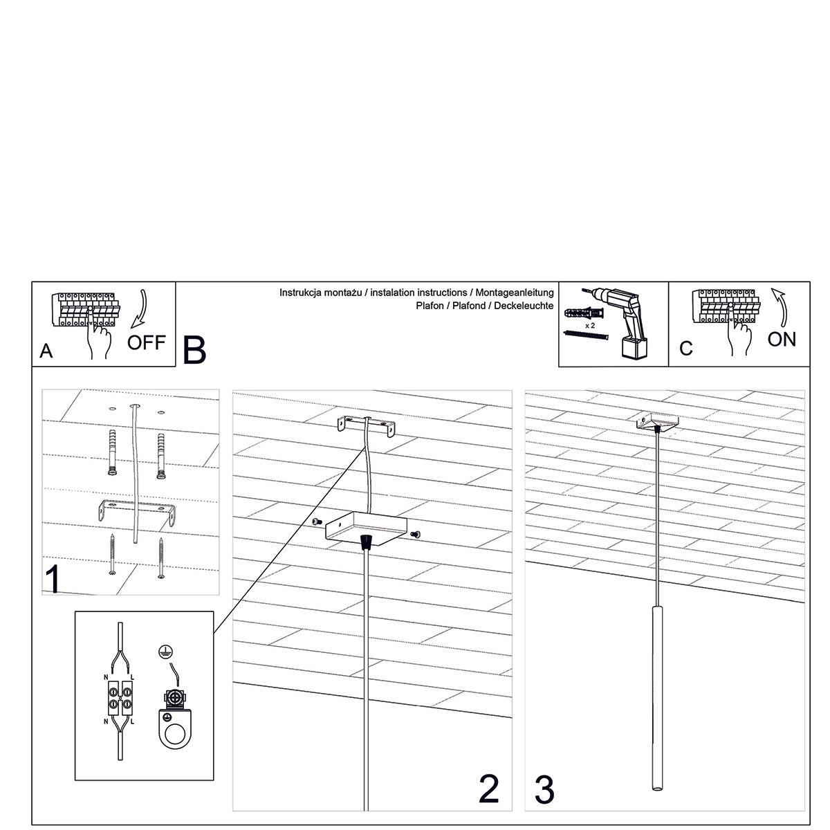 Lampe suspendue Halo 1 or poli