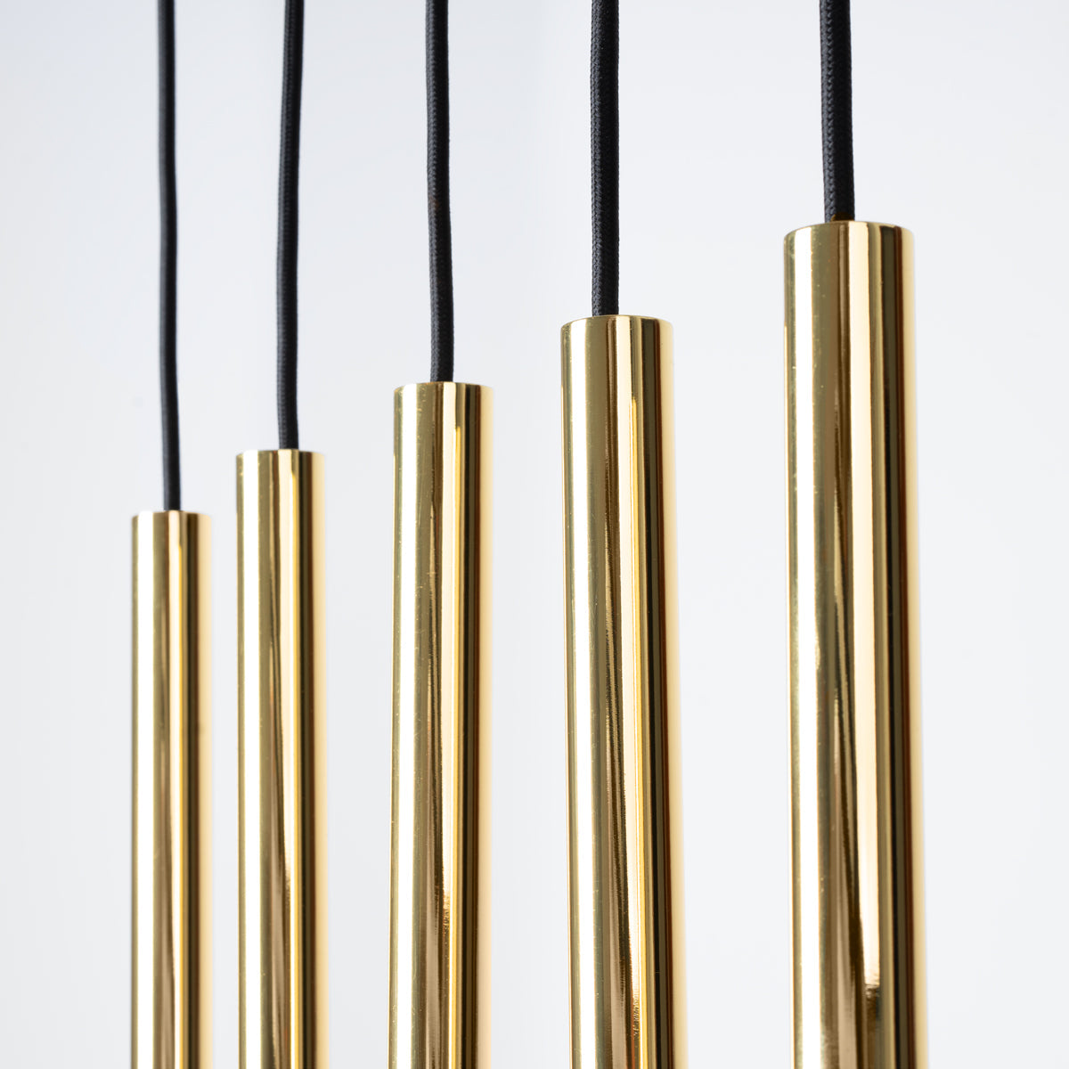 Halo 5L pendant lamp polished gold