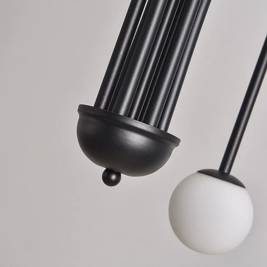 Nordic Colorful Spherical Geometric Chandelier