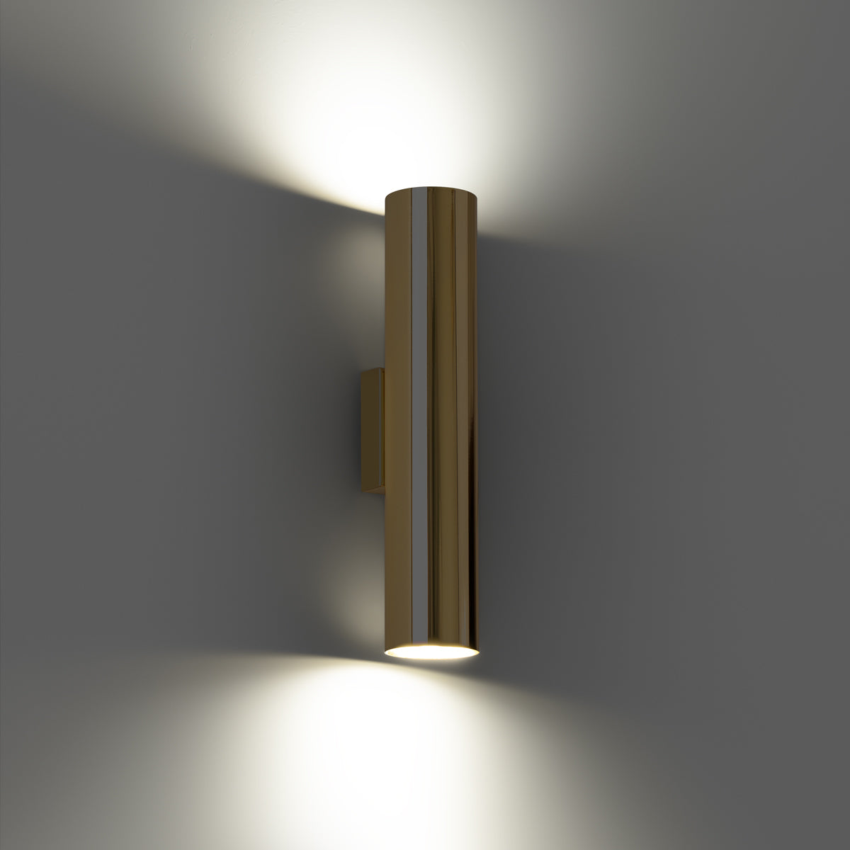 LAGOS 2 polished gold wall light