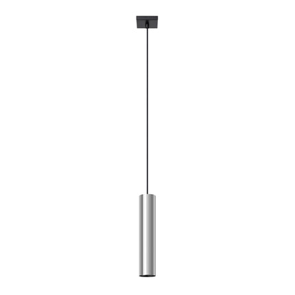 Lampe Suspendue Long Cylindre 1 chrome