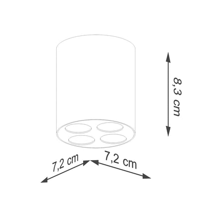 Plafonnier Multi-Spot blanc LED