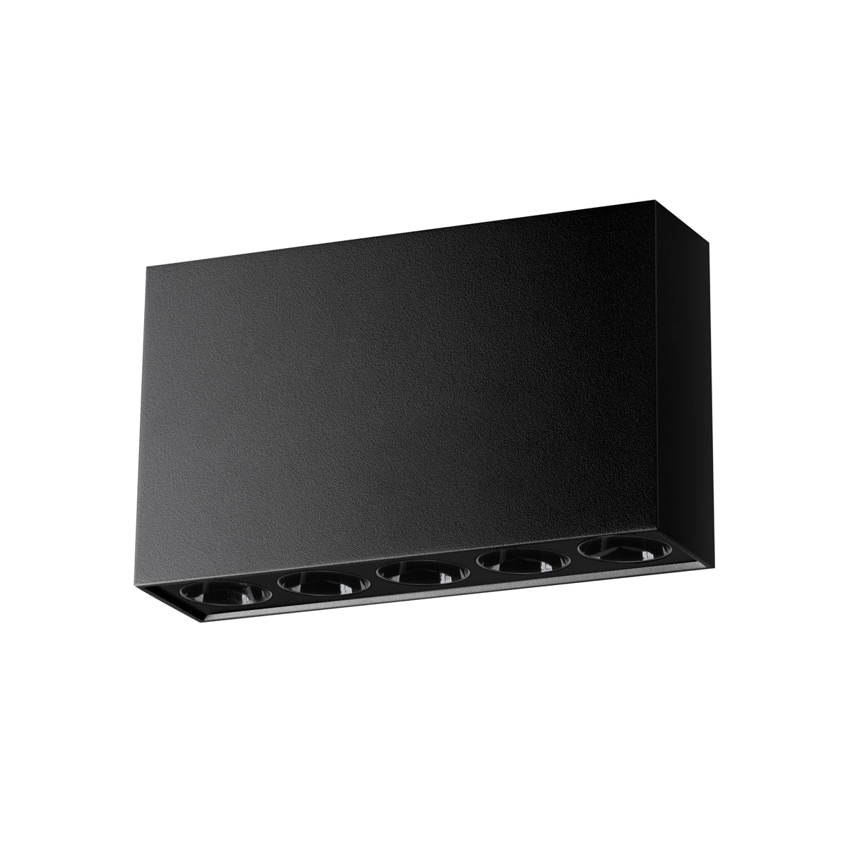 Focus Rectangular Black LED Ceiling Light