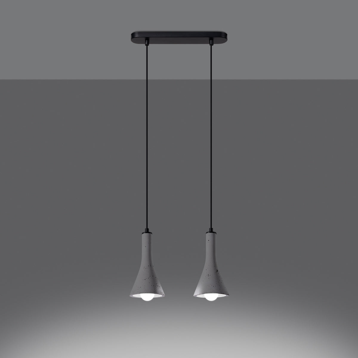 Lampe suspendue Cône Minimaliste 2 béton