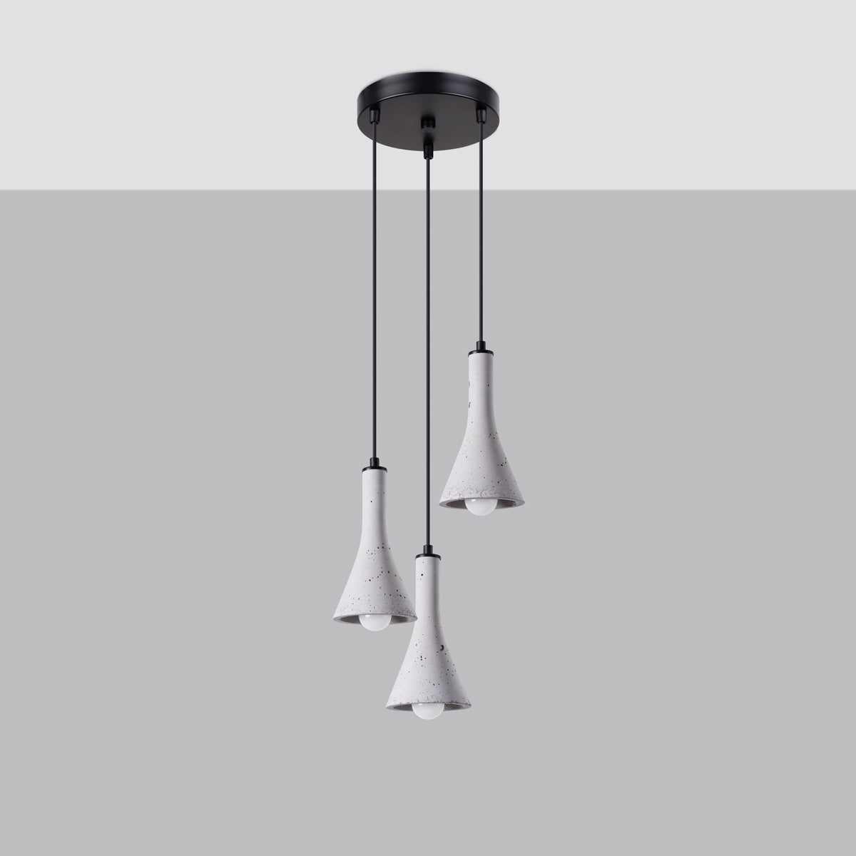 Lampe suspendue Cône Minimaliste 3P béton