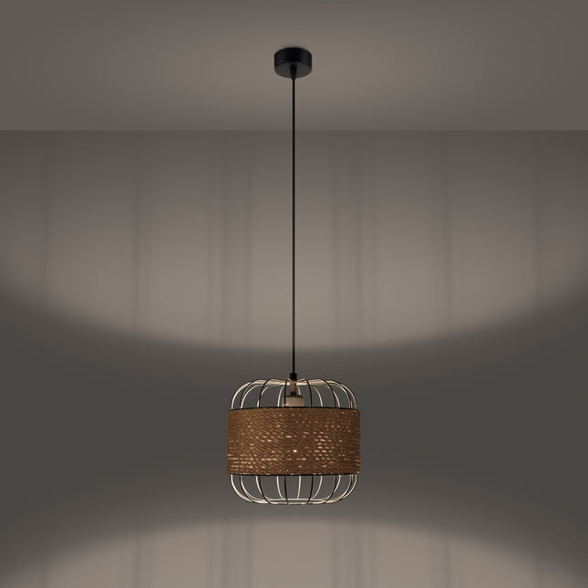 Lampe suspendue Cage Tissée