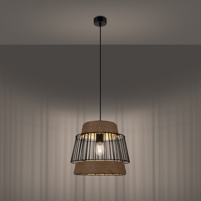 Lampe suspendue Cocon Tissé