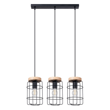 Industrial Cage Pendant Lamp 3L