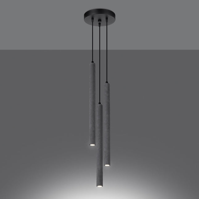 Halo 3P Beton-Pendelleuchte