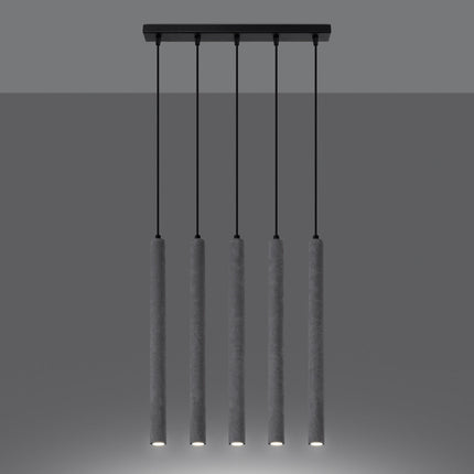 Lampe suspendue Halo 5L béton